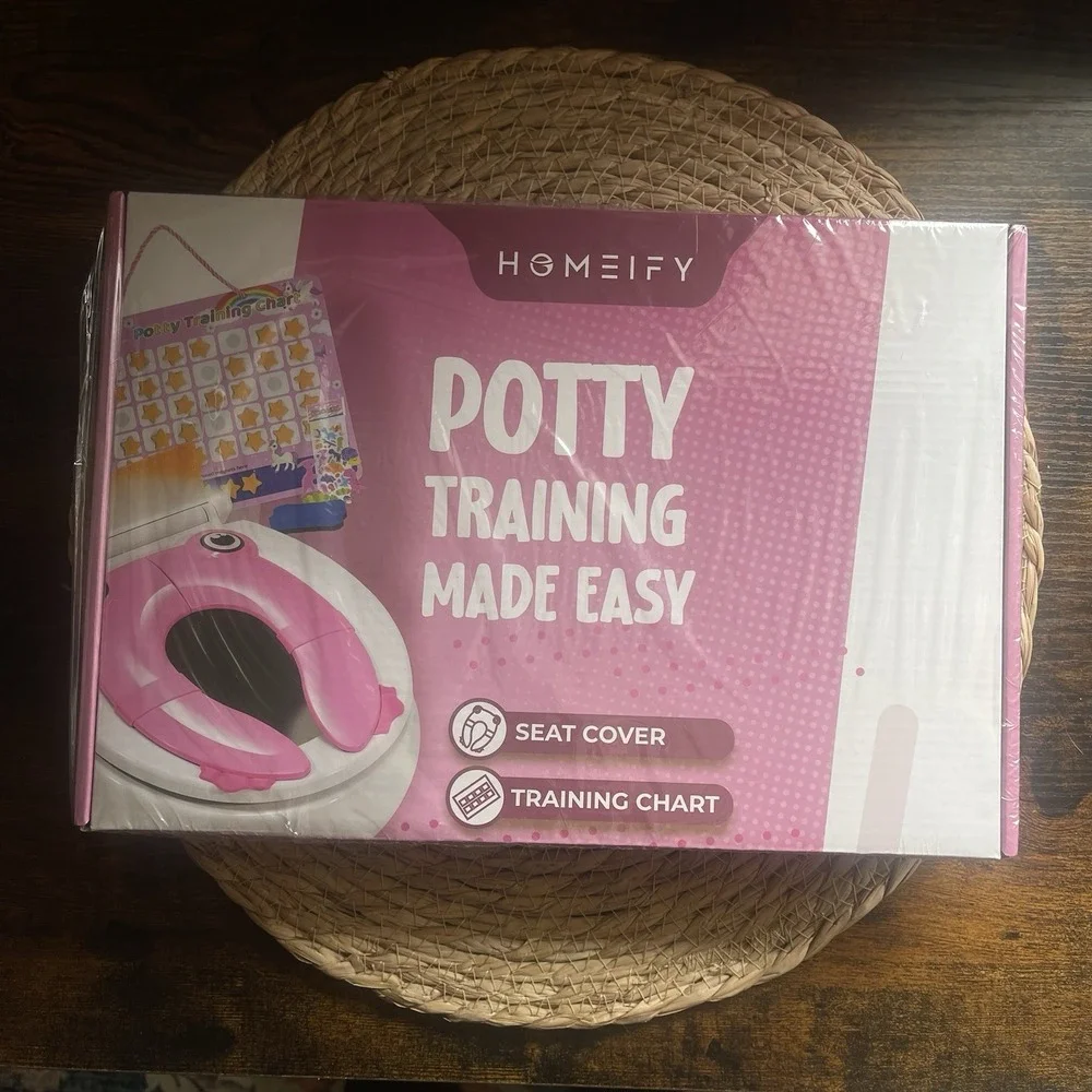 Homeify Potty Training Seat Foldable Toddler Toilet Seat Pink Travel NEW‎